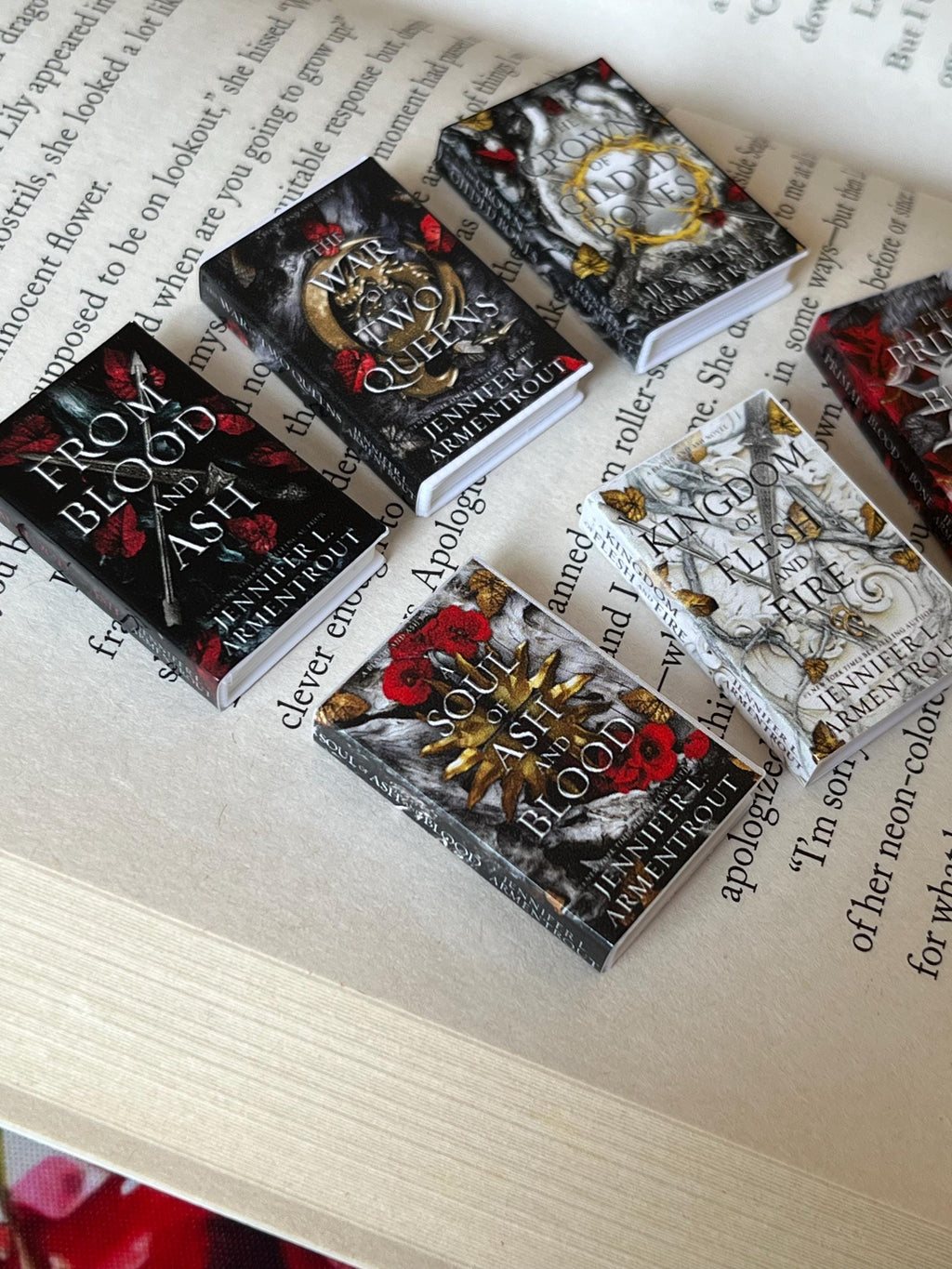 Mini Magnet From Blood & Ash Books (set of 6 mini books)