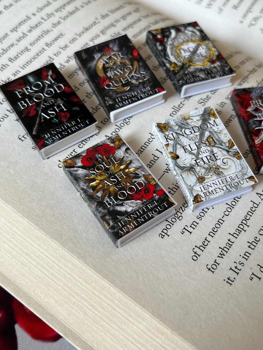Mini Magnet From Blood & Ash Books (set of 6 mini books)