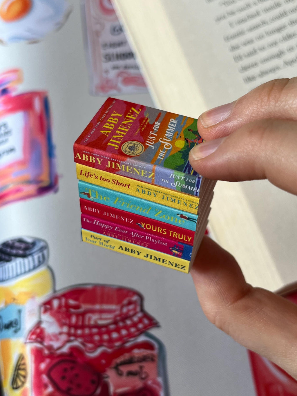 Mini Magnet Abby Jimenez Books (set of 6 mini books)