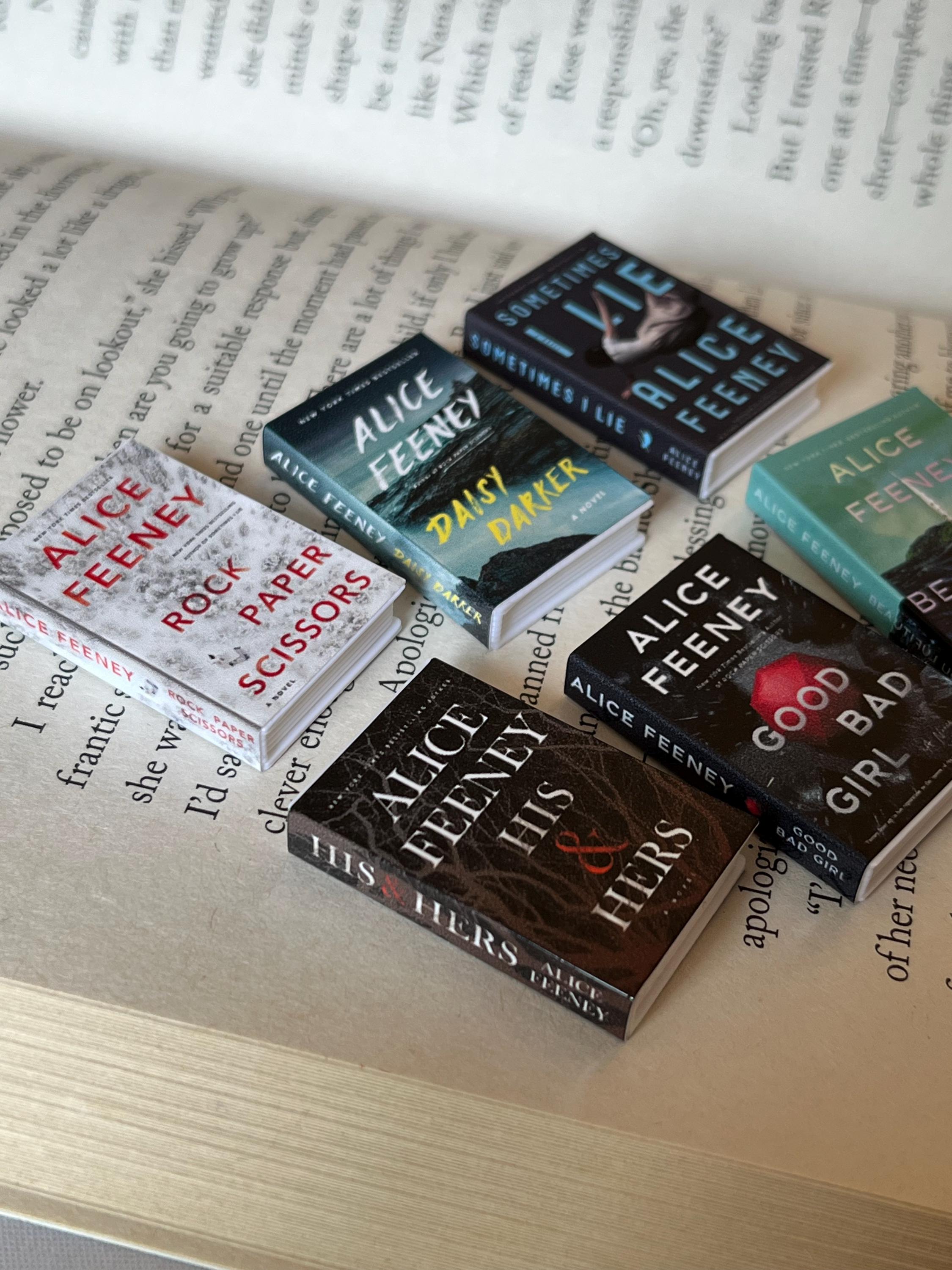 Mini Alice Feeney Books (set of 6 mini books)