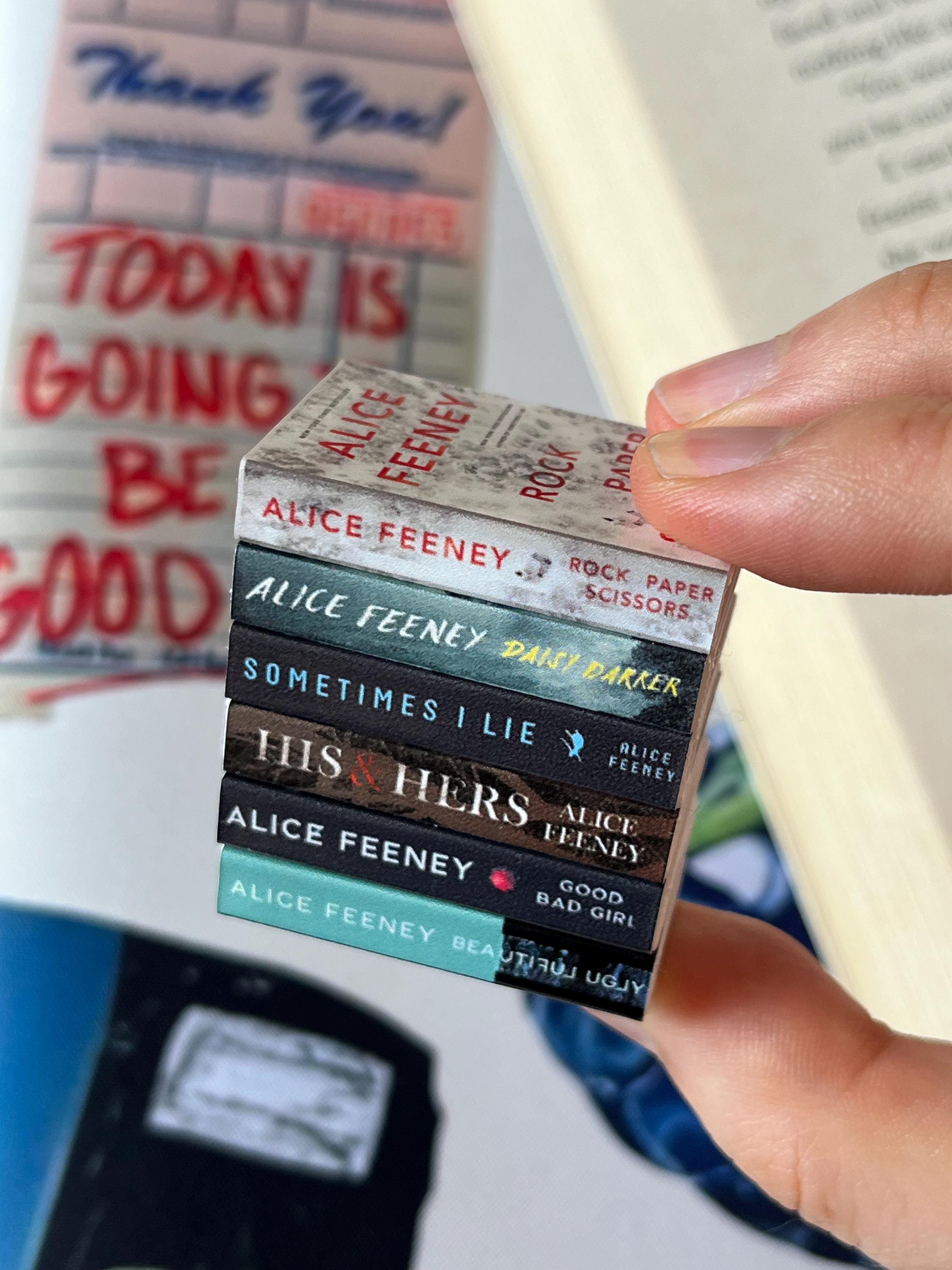Mini Magnet Alice Feeney Books (set of 6 mini books)