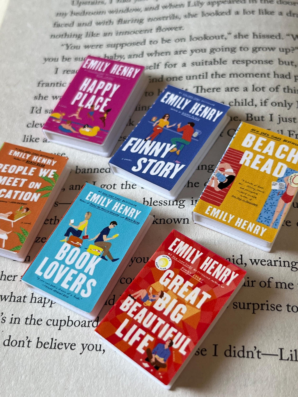 Mini Emily Henry Books (set of 6 mini books)