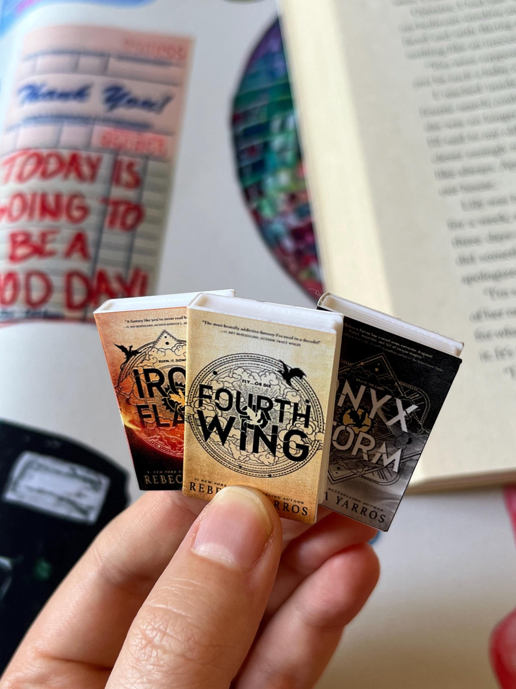 Mini Fourth Wing Books (set of 3 mini books)