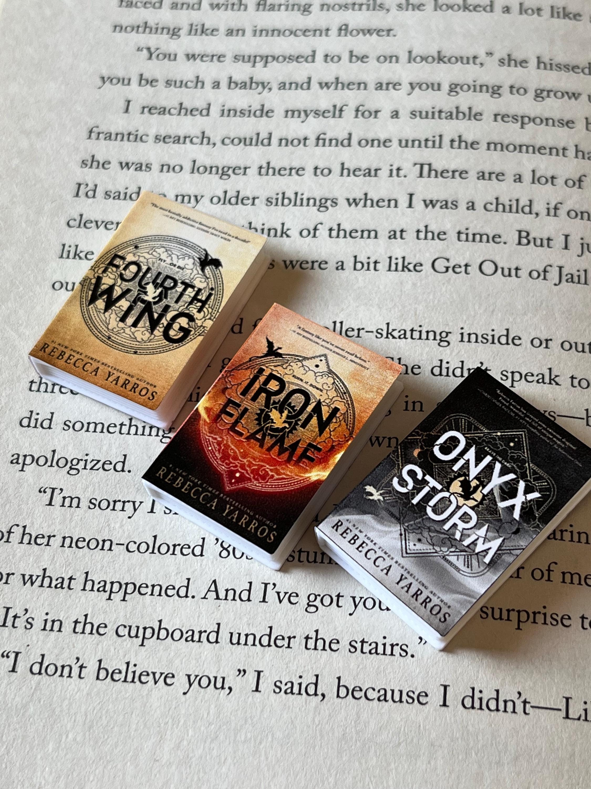 Mini Magnet Fourth Wing Books (set of 3 mini books)