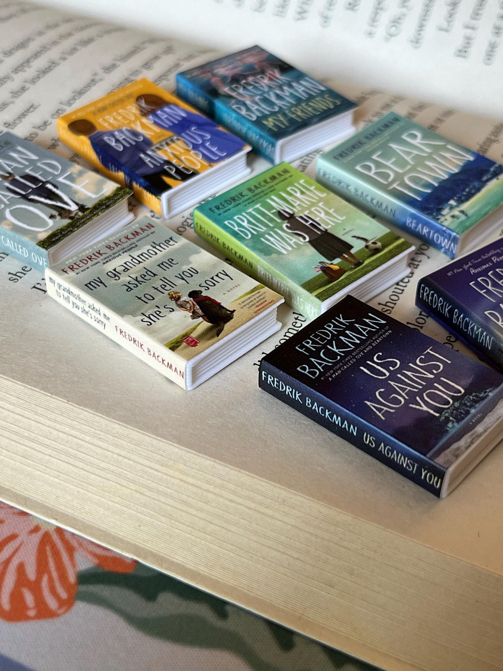 Mini Fredrik Backman Books (set of 8 mini books)