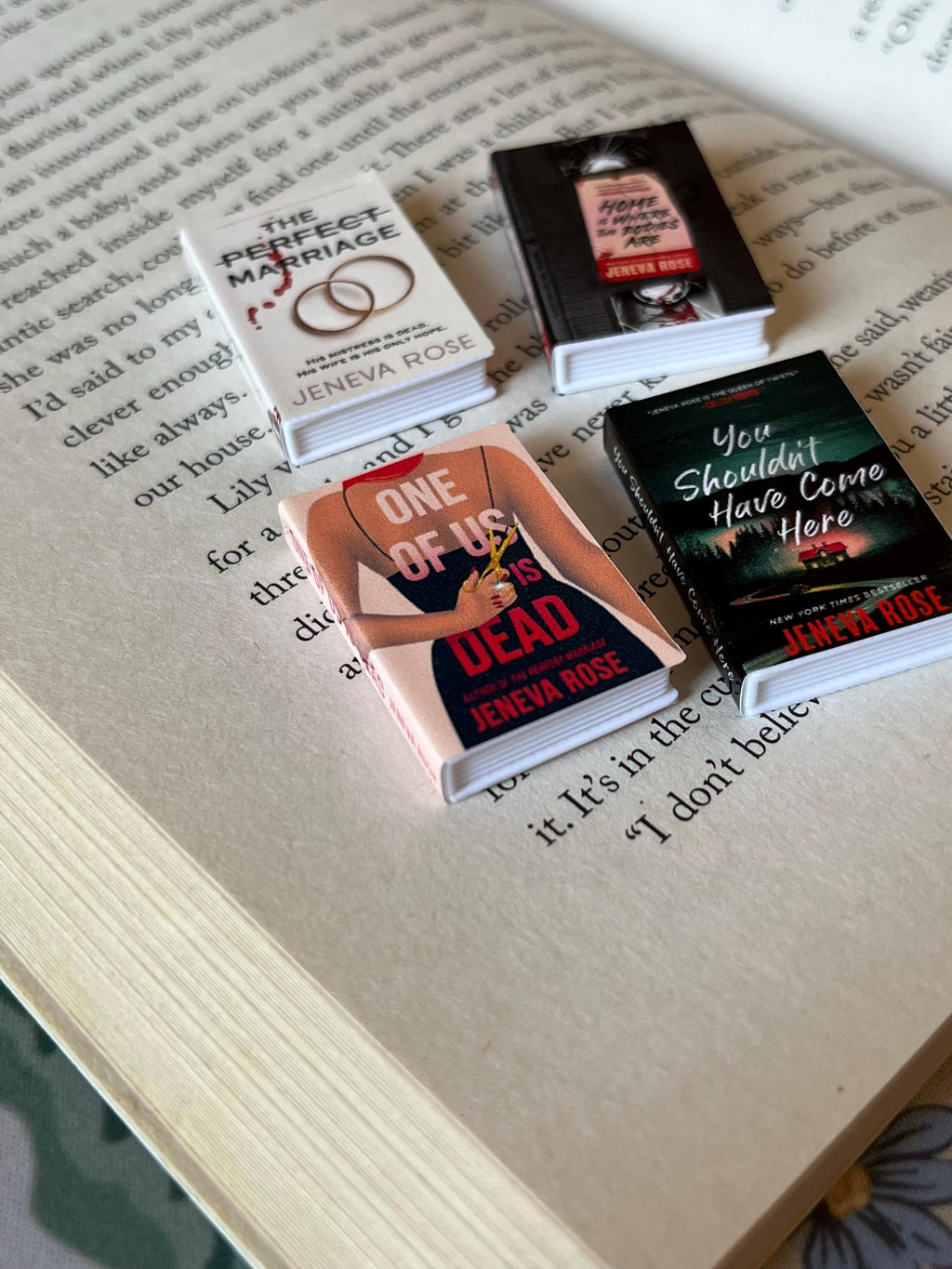 Mini Jeneva Rose Books (set of 4 mini books)