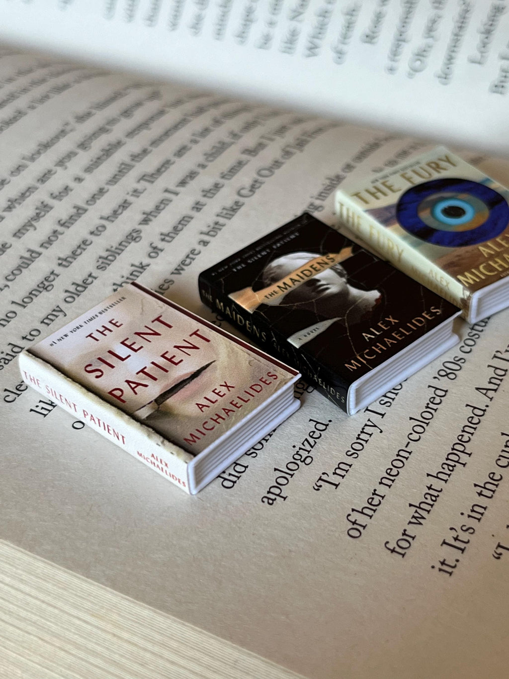 Mini Alex Michaelides Books (set of 3 mini books)