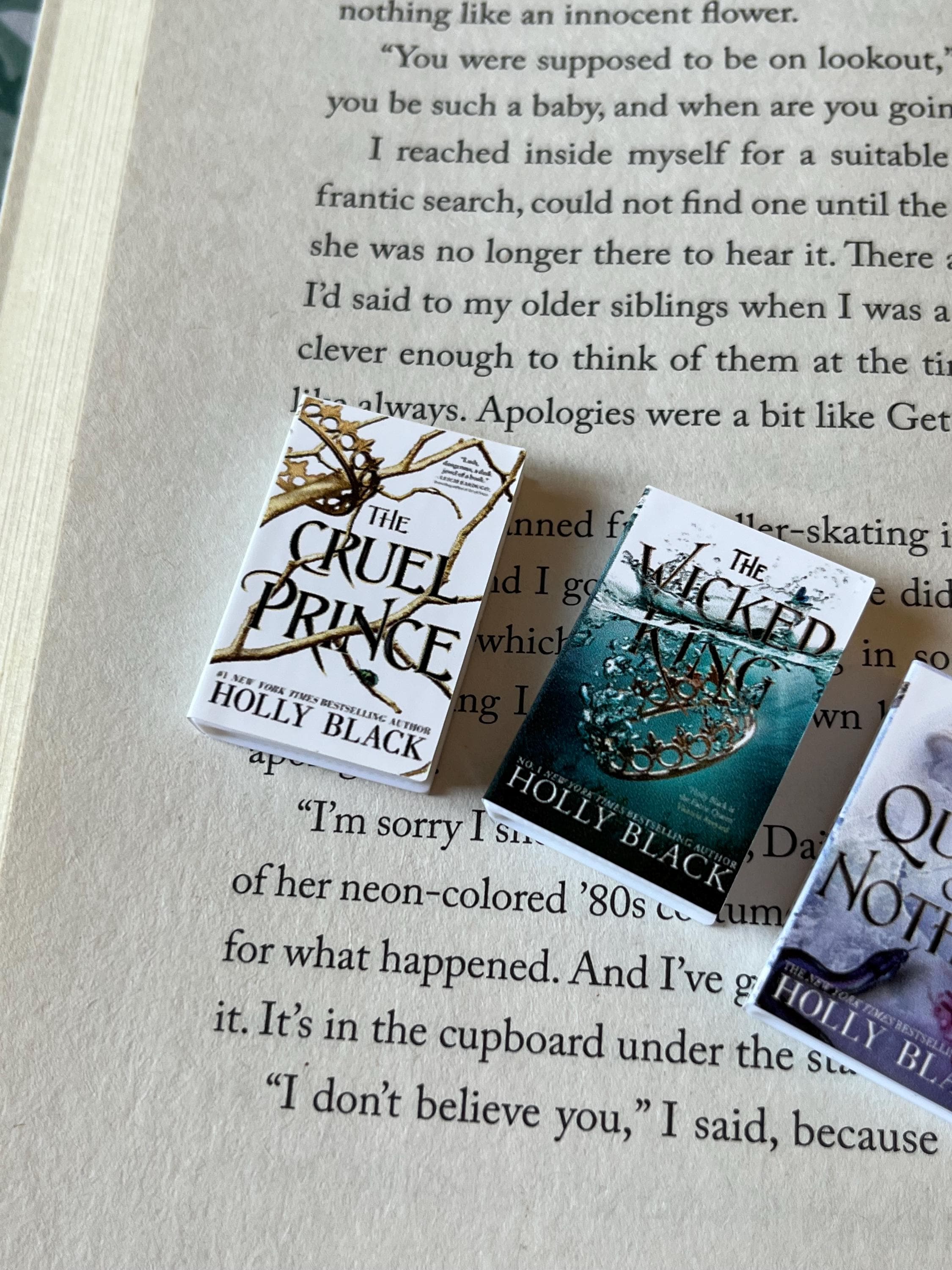 Mini Cruel Prince Books (set of 3 mini books)