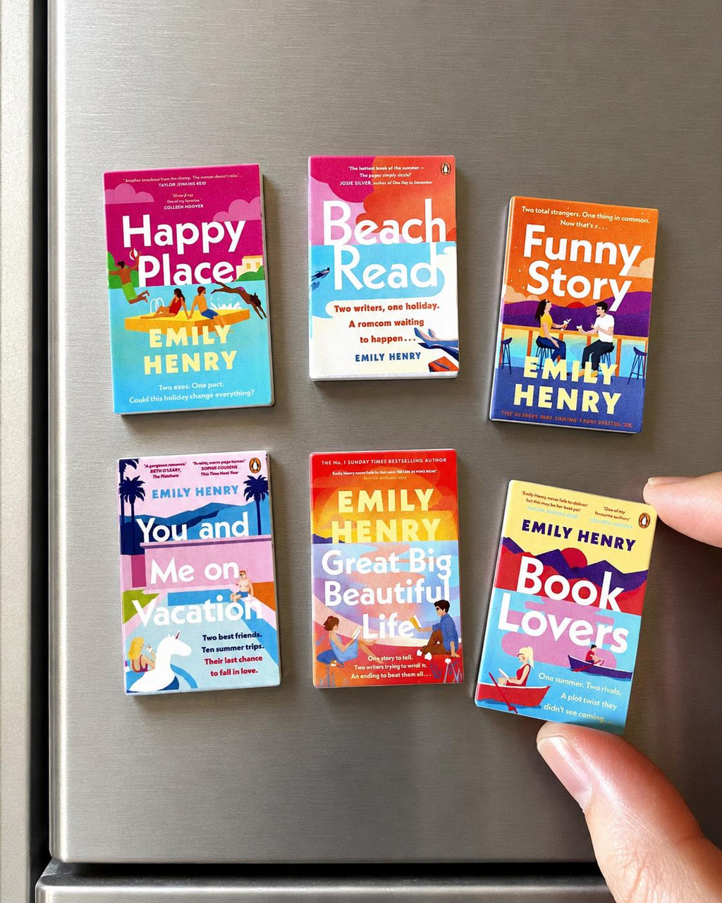 Mini Magnet Emily Henry Books (set of 6 mini books)
