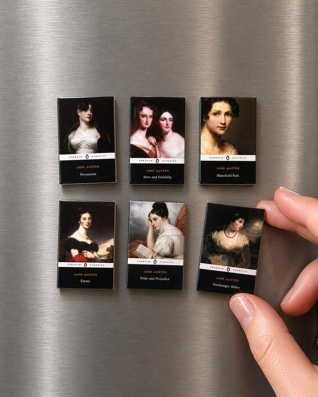 Mini Magnet Jane Austen Books (set of 6 mini books)