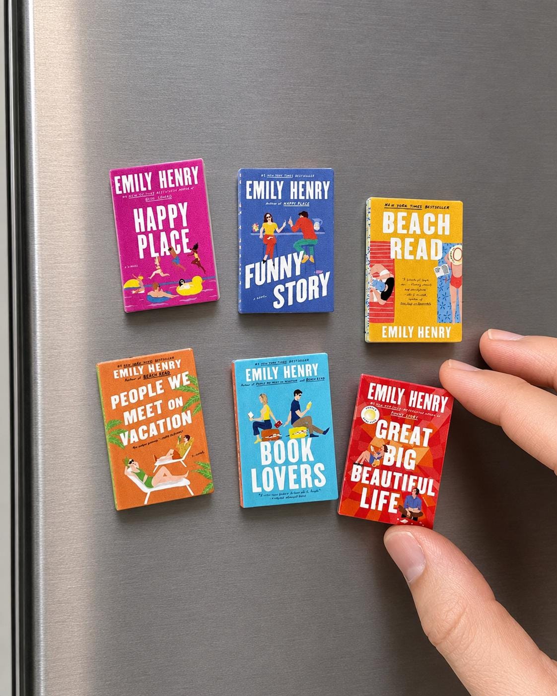 Mini Magnet Emily Henry Books (set of 6 mini books)
