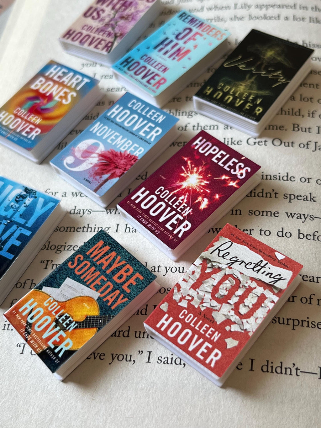 Mini Colleen Hoover Books (set of 9 mini books)