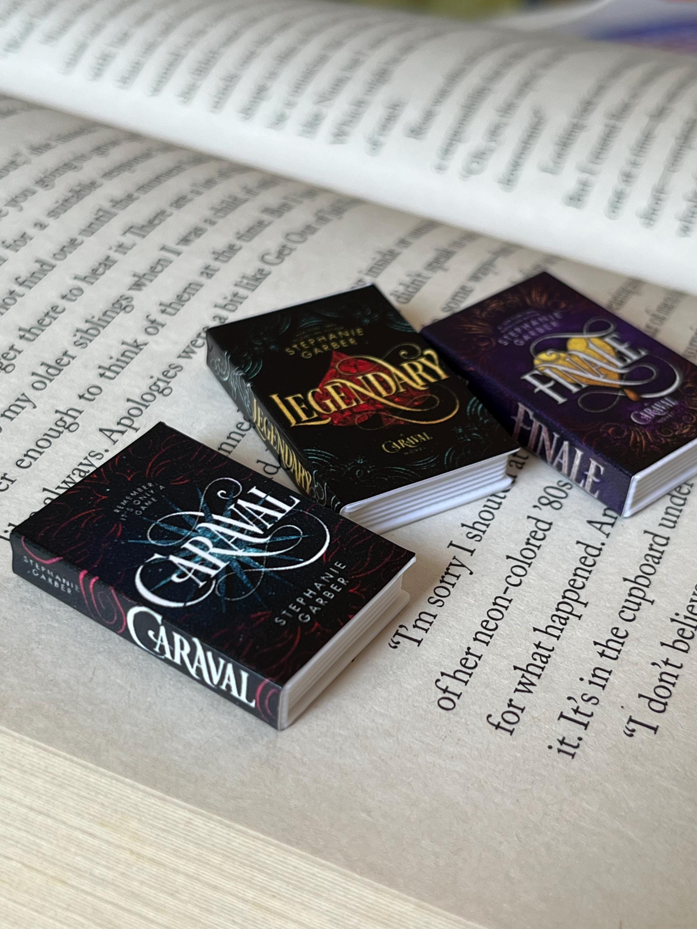 Mini Magnet Caraval Books (set of 3 mini books)