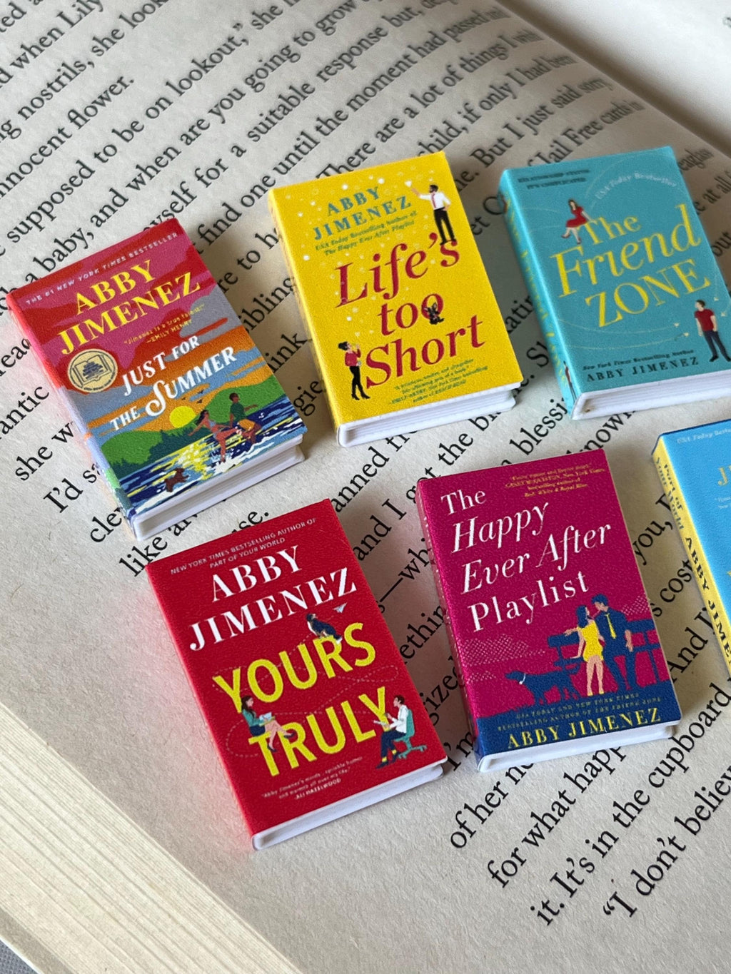 Mini Magnet Abby Jimenez Books (set of 6 mini books)
