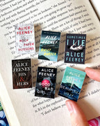 Mini Magnet Alice Feeney Books (set of 6 mini books)