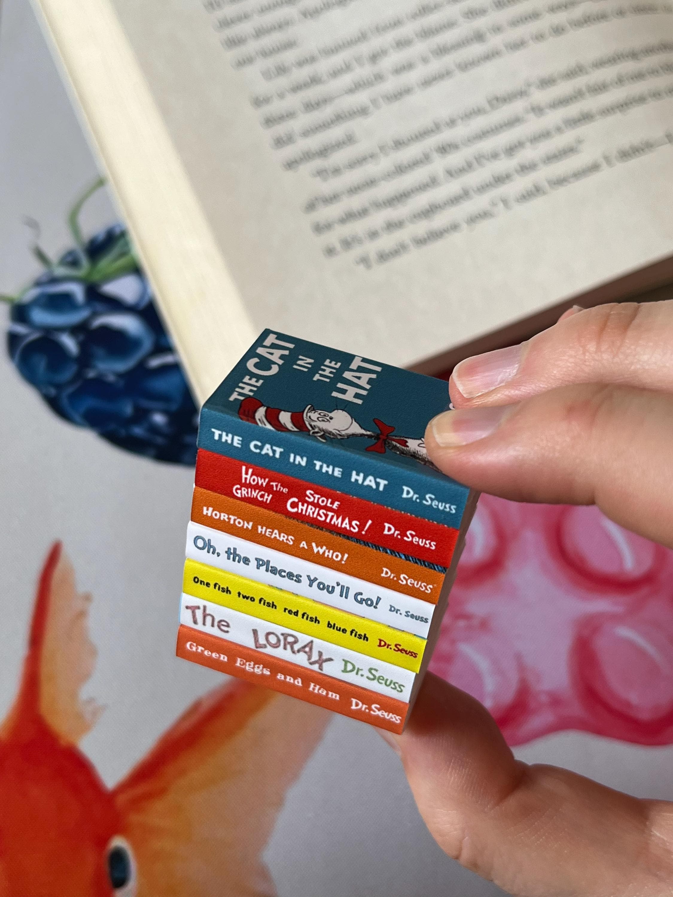 Mini Magnet Dr. Suess Books (set of 7 mini books)