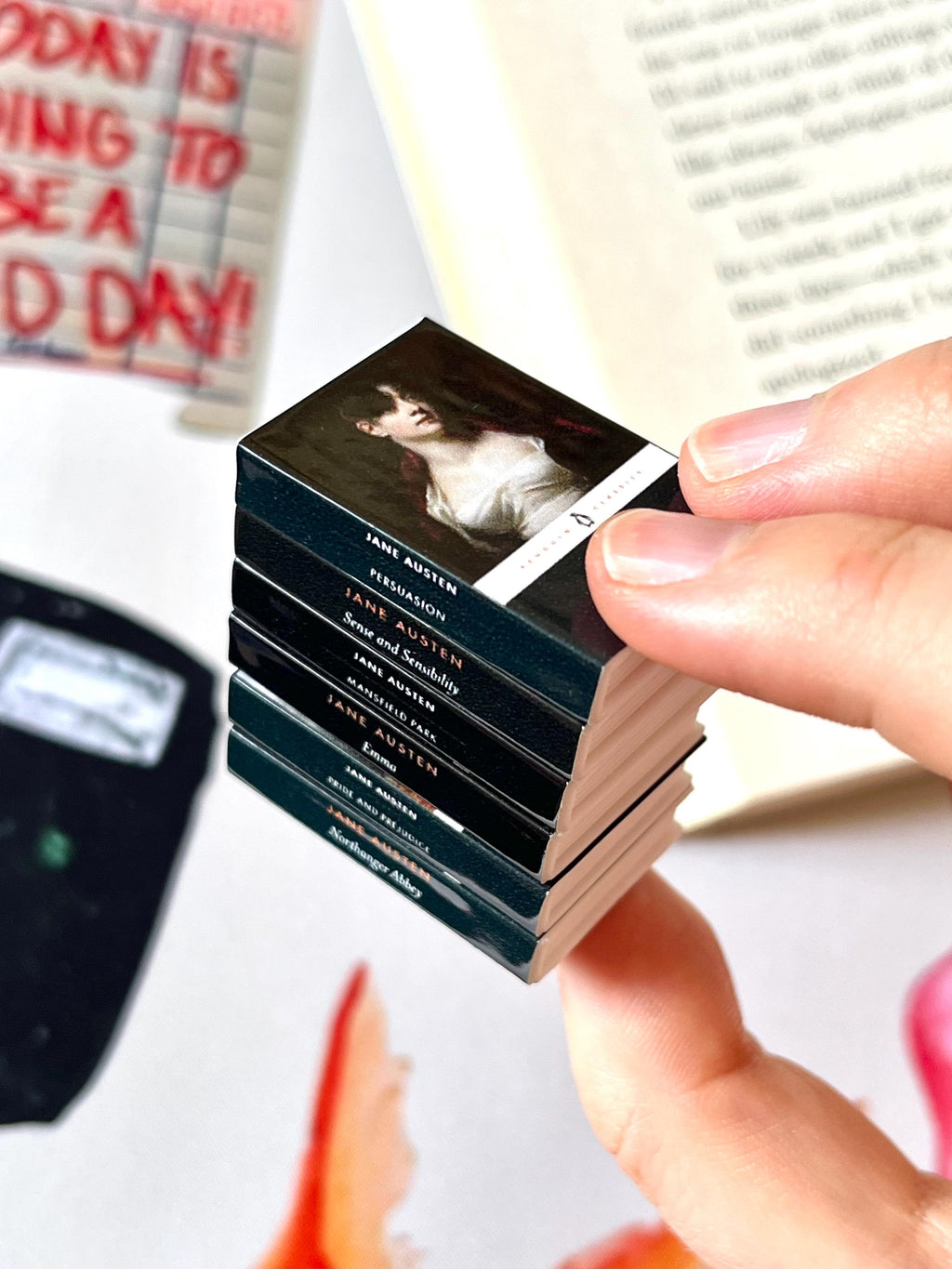 Mini Magnet Jane Austen Books (set of 6 mini books)