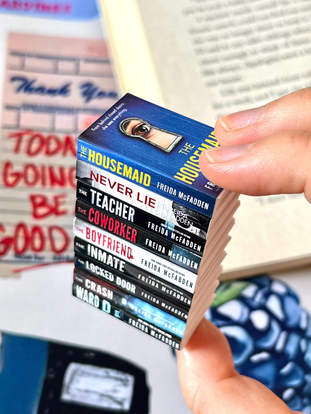 Mini Magnet Freida McFadden Books (set of 9 mini books)