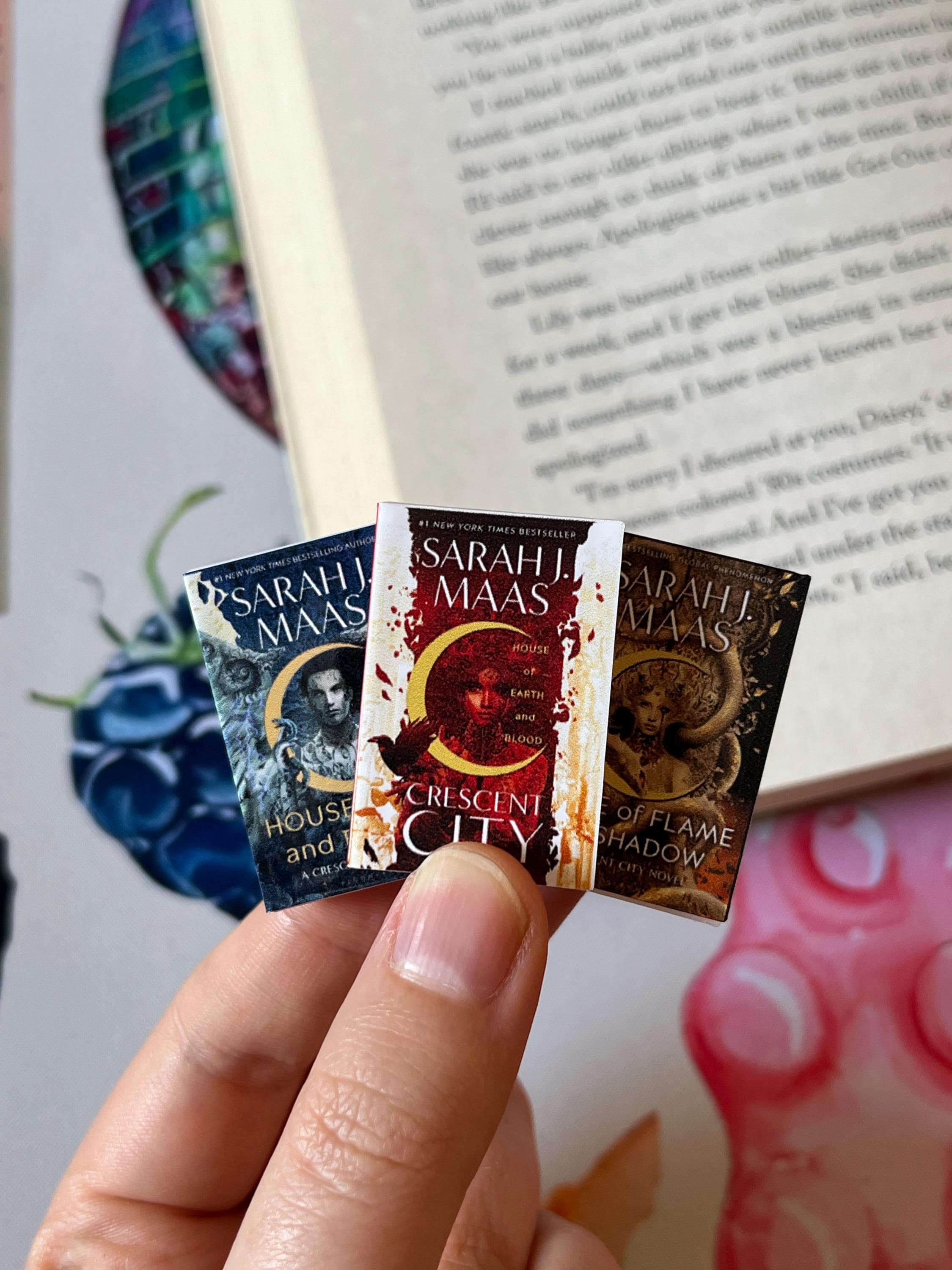 Mini Magnet Crescent City Books (set of 3 mini books)