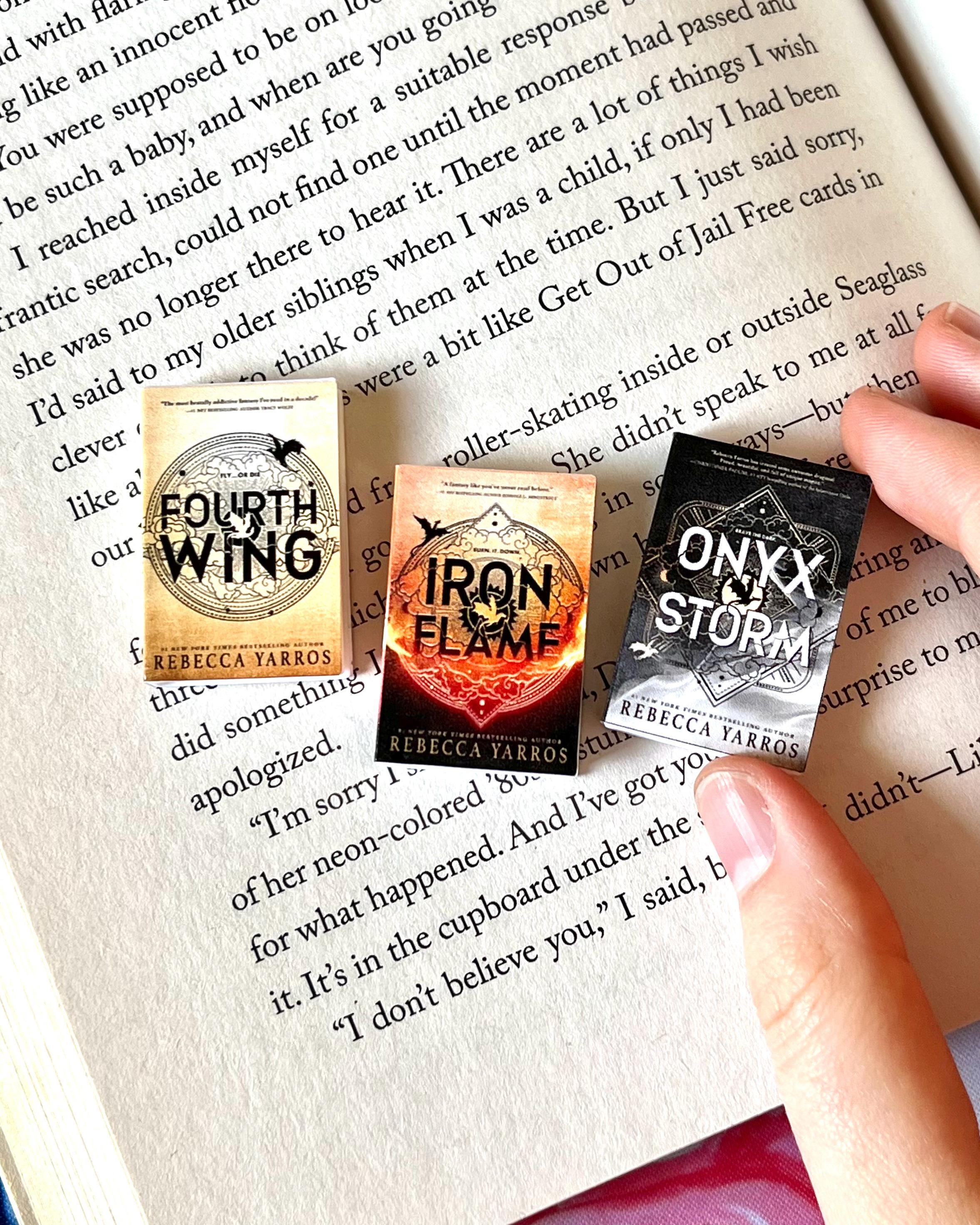 Mini Magnet Fourth Wing Books (set of 3 mini books)