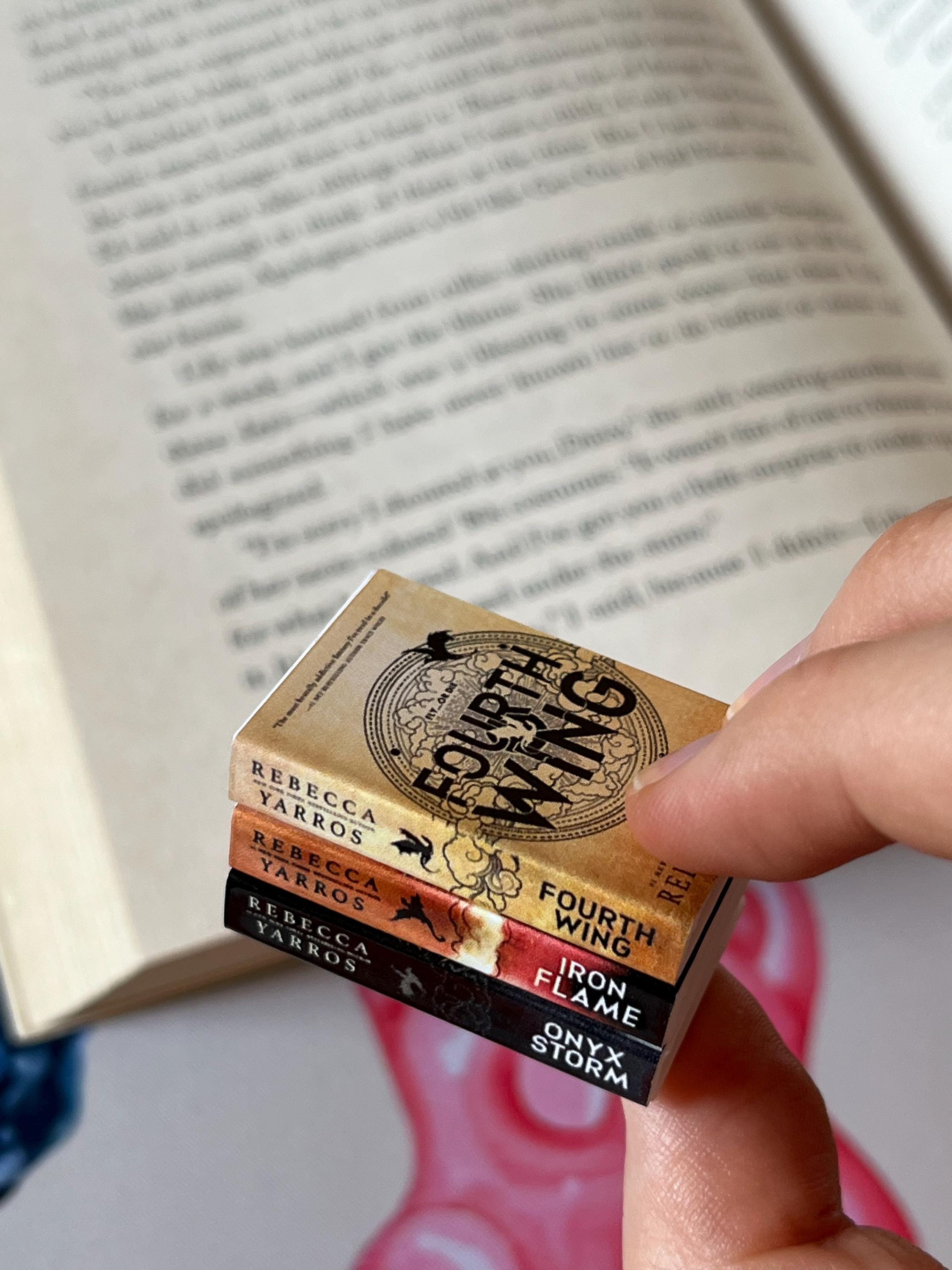 Mini Magnet Fourth Wing Books (set of 3 mini books)