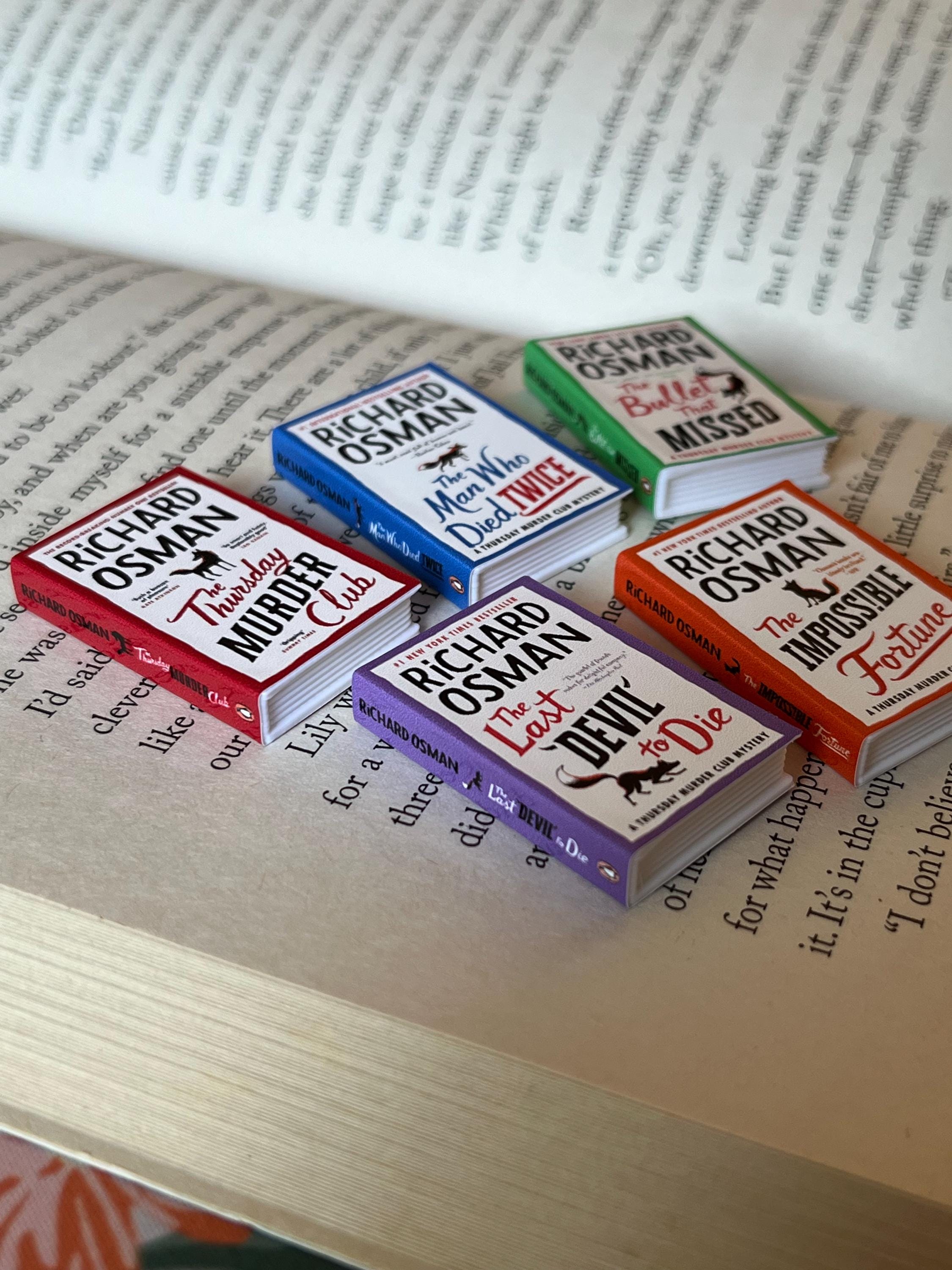 Mini Magnet Thursday Murder Club Books (set of 5 mini books)