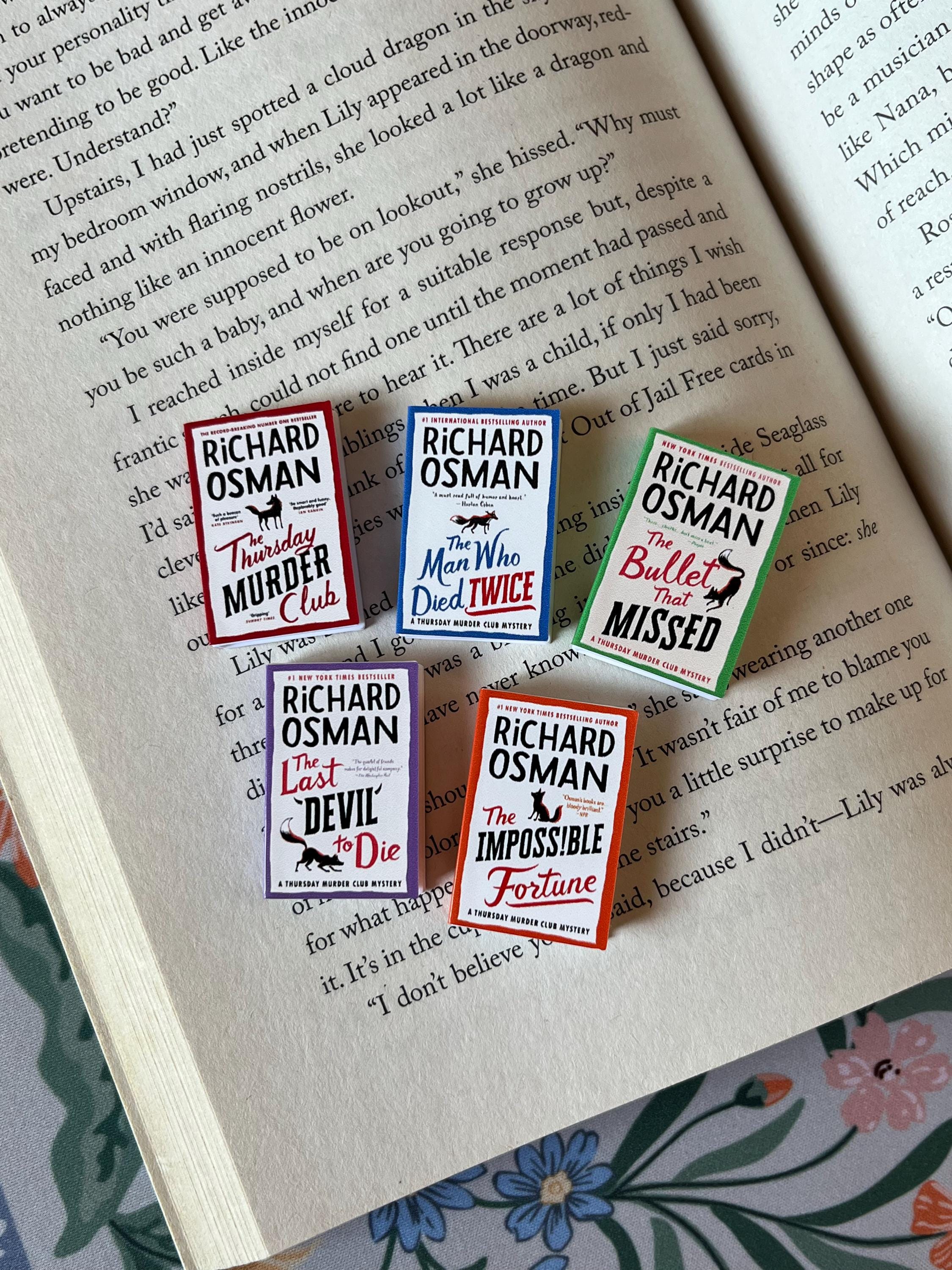 Mini Magnet Thursday Murder Club Books (set of 5 mini books)