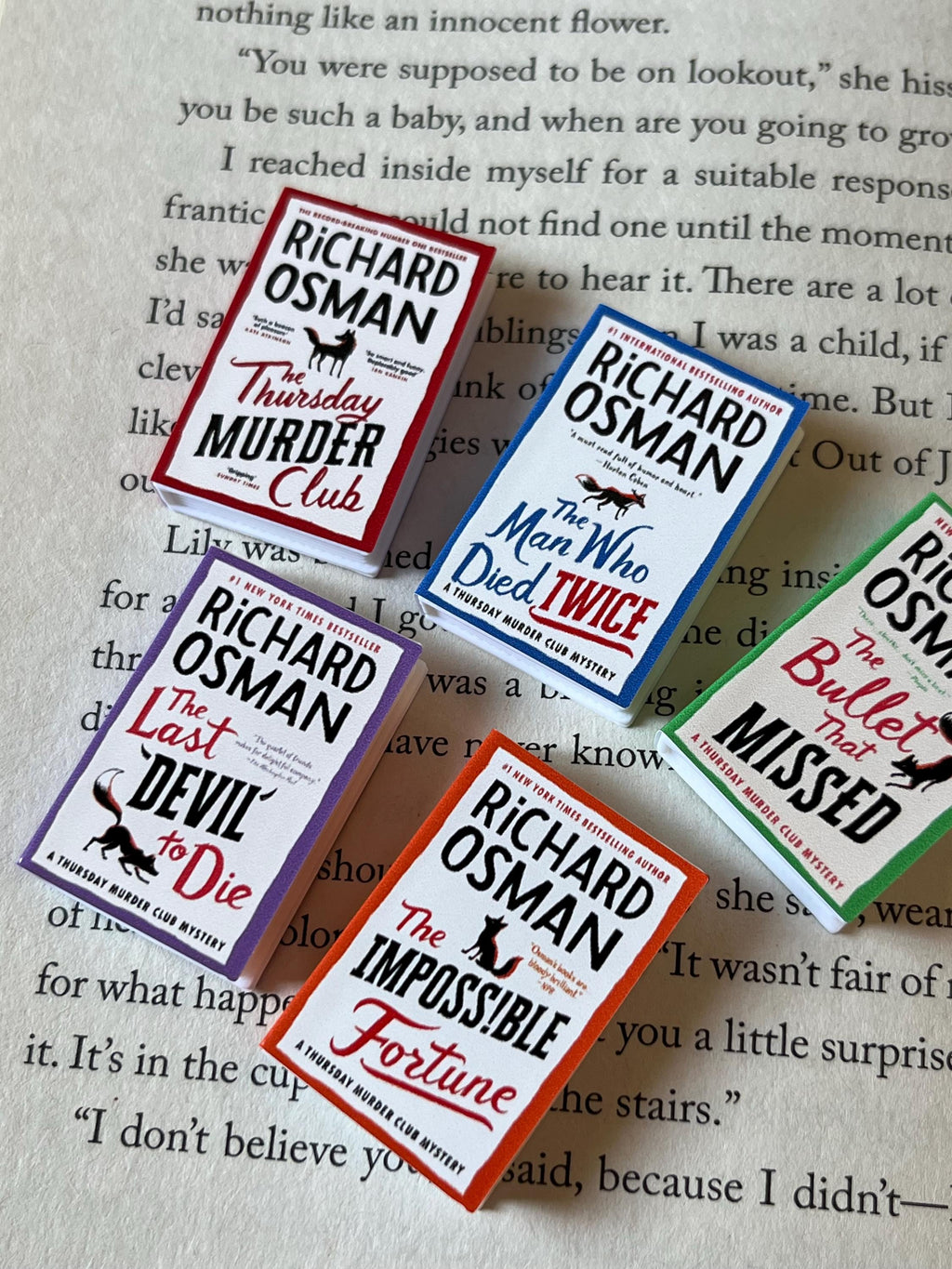 Mini Thursday Murder Club Books (set of 5 mini books)