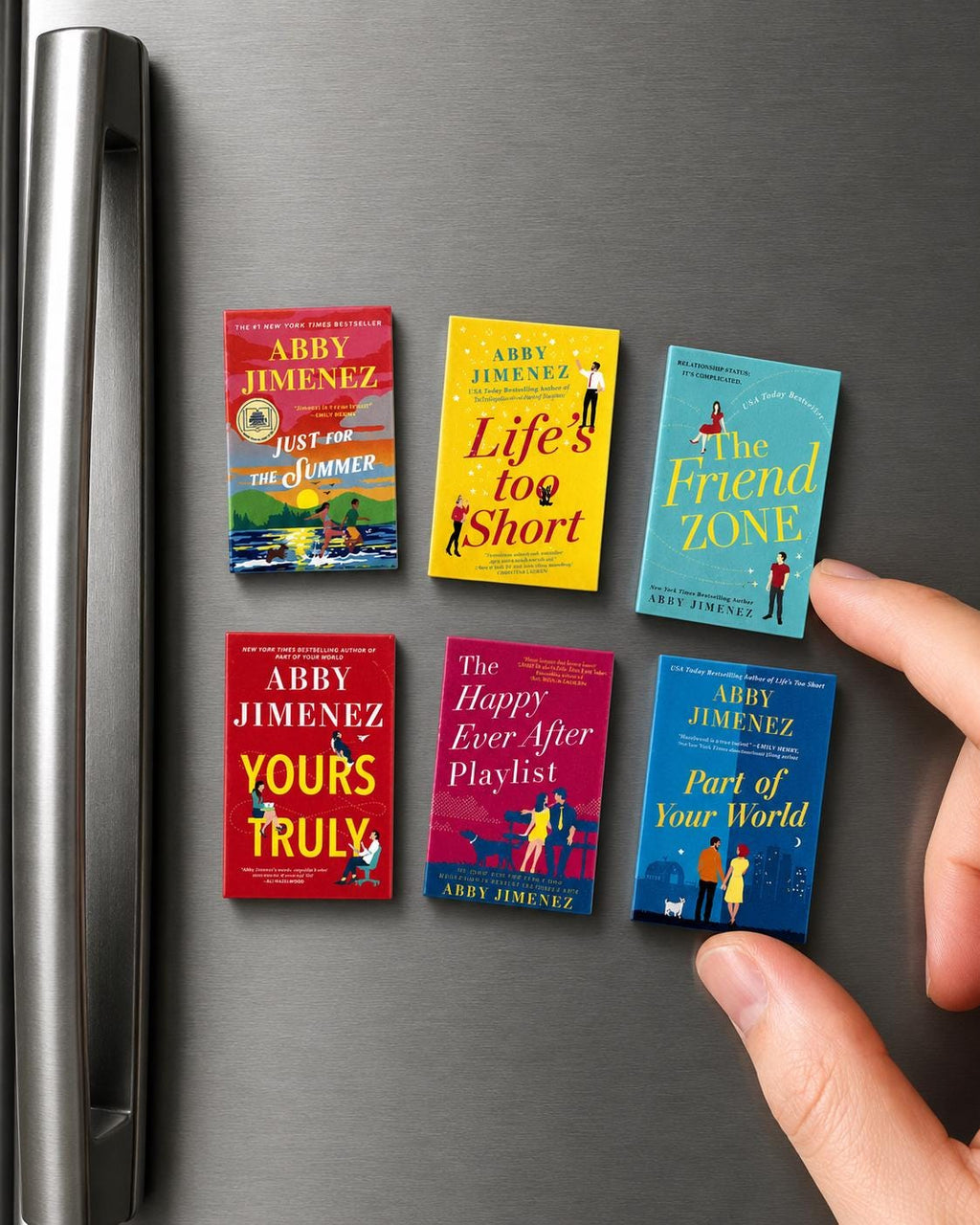 Mini Magnet Abby Jimenez Books (set of 6 mini books)