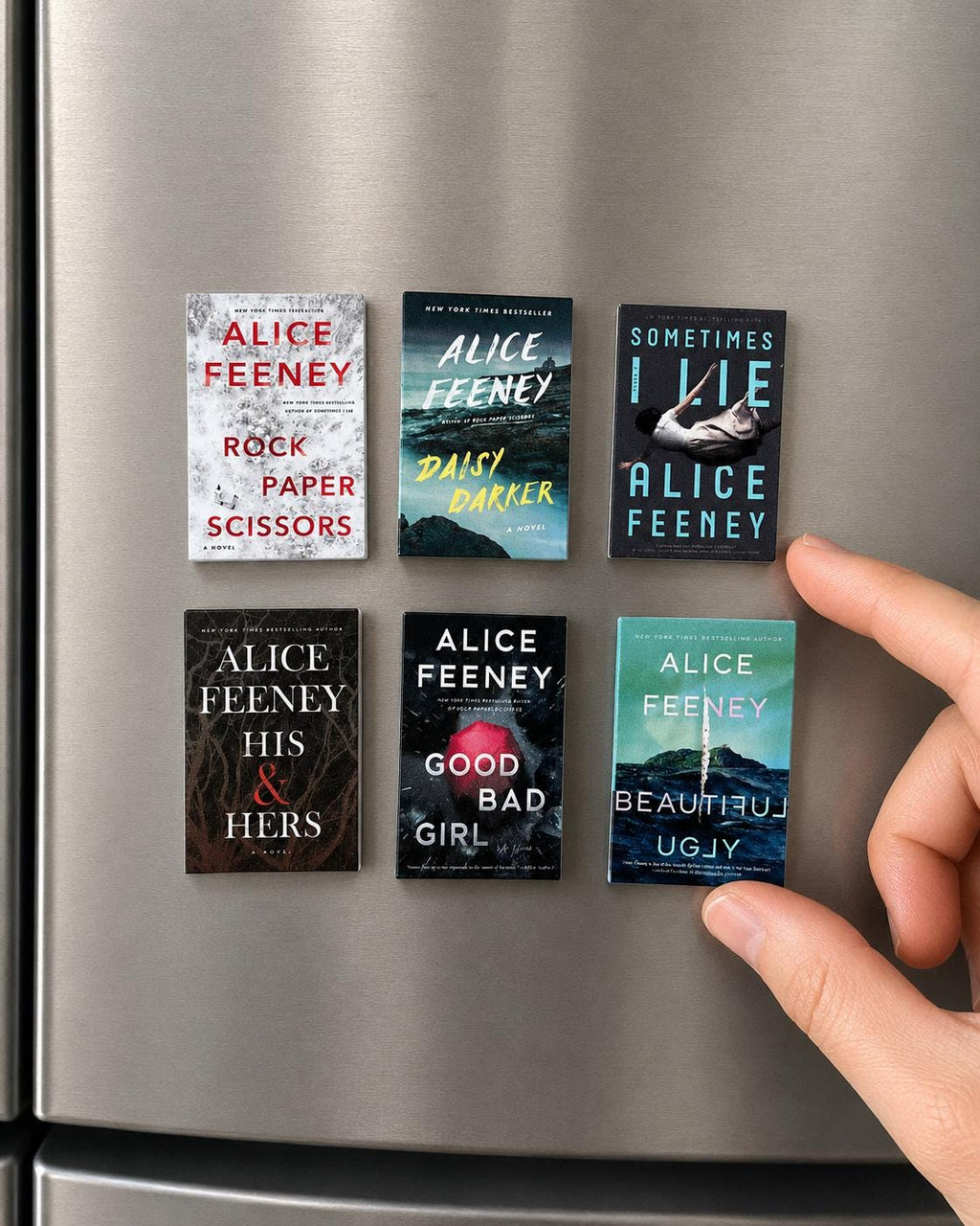 Mini Magnet Alice Feeney Books (set of 6 mini books)