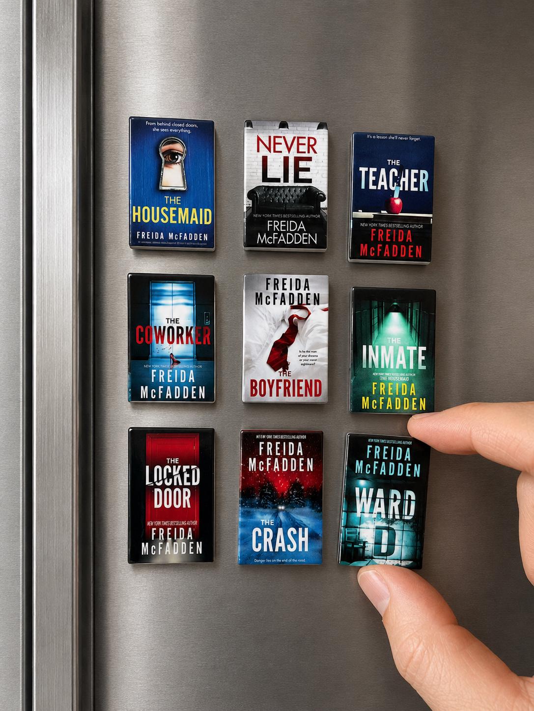 Mini Magnet Freida McFadden Books (set of 9 mini books)