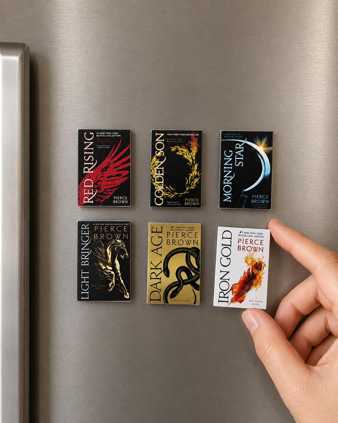 Mini Magnet Red Rising Books (set of 6 mini books)