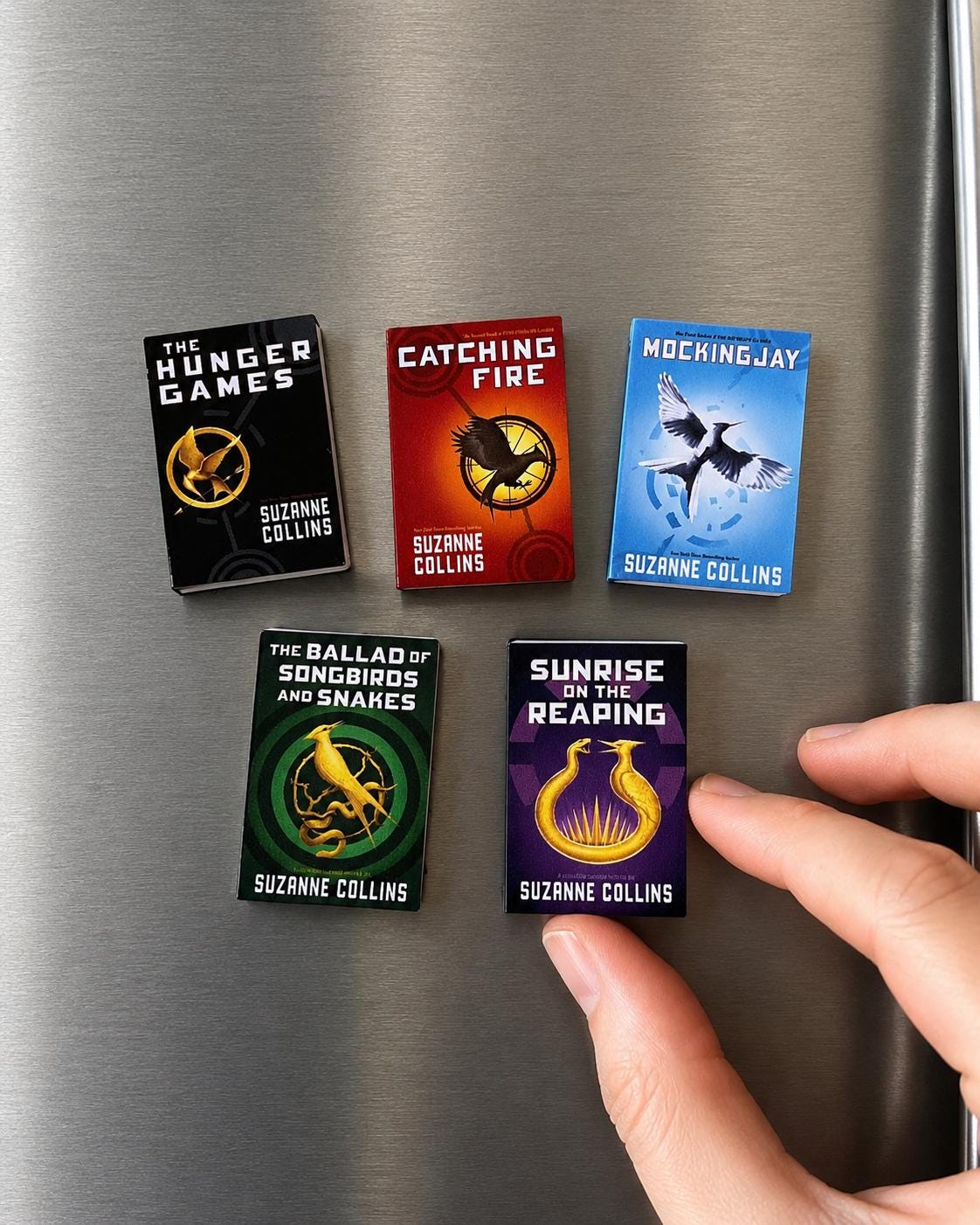 Mini Magnet Hunger Games Books (set of 5 mini books)