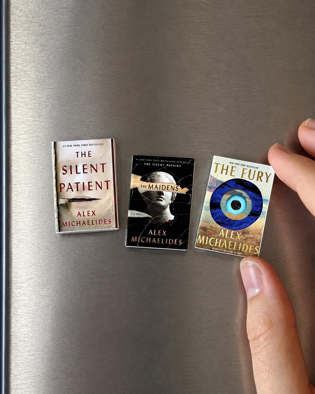 Mini Magnet Alex Michaelides Books (set of 3 mini books)