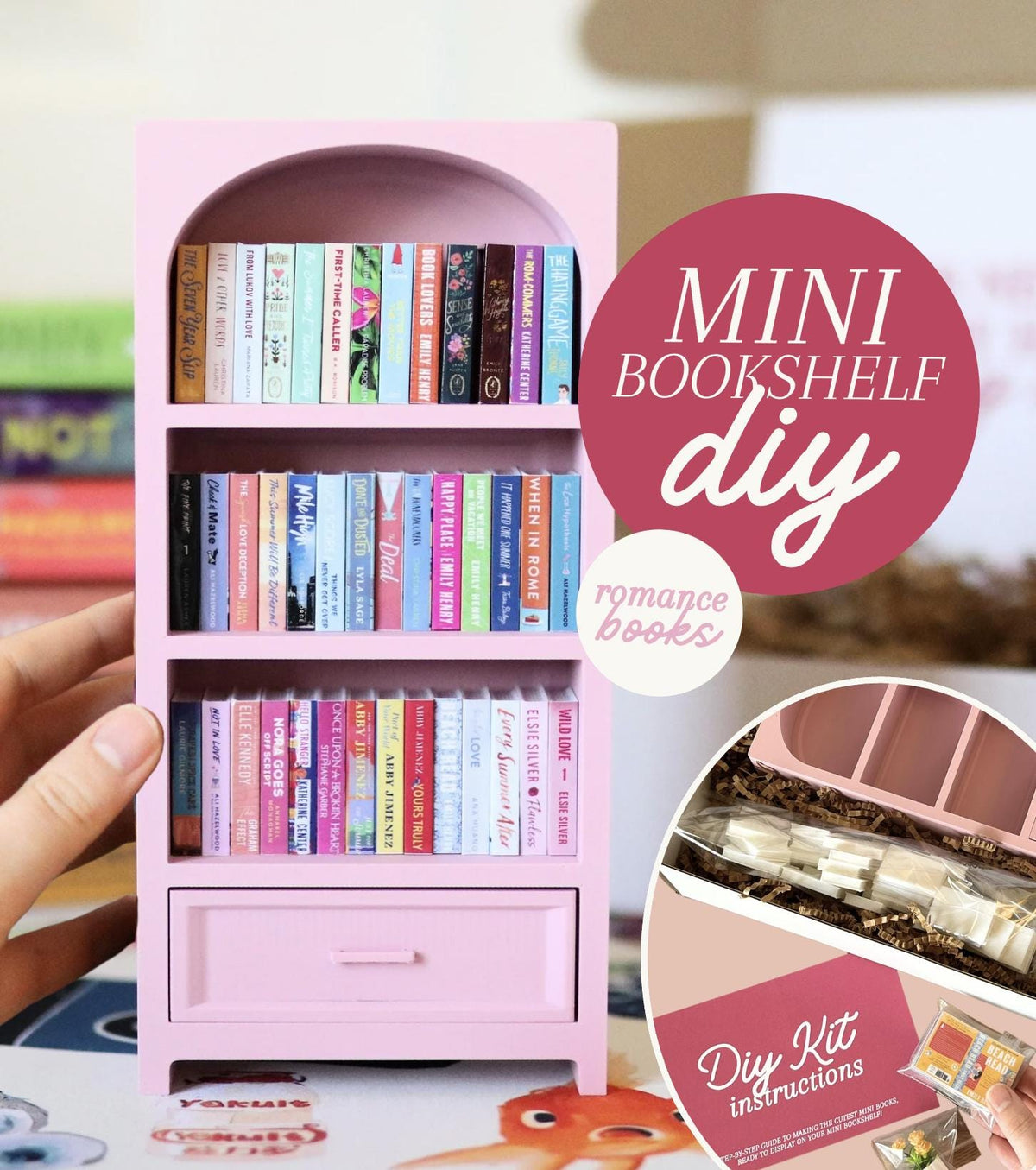 DIY Romance Mini Bookshelf Kit