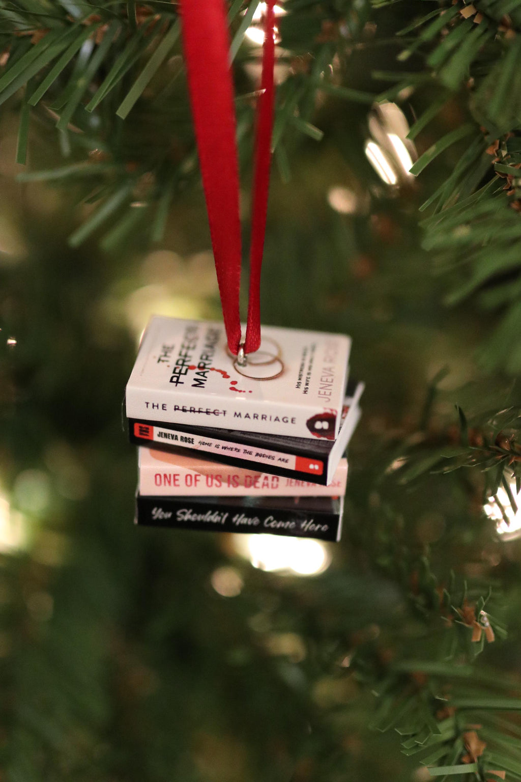 Jeneva Rose Mini Book Ornament