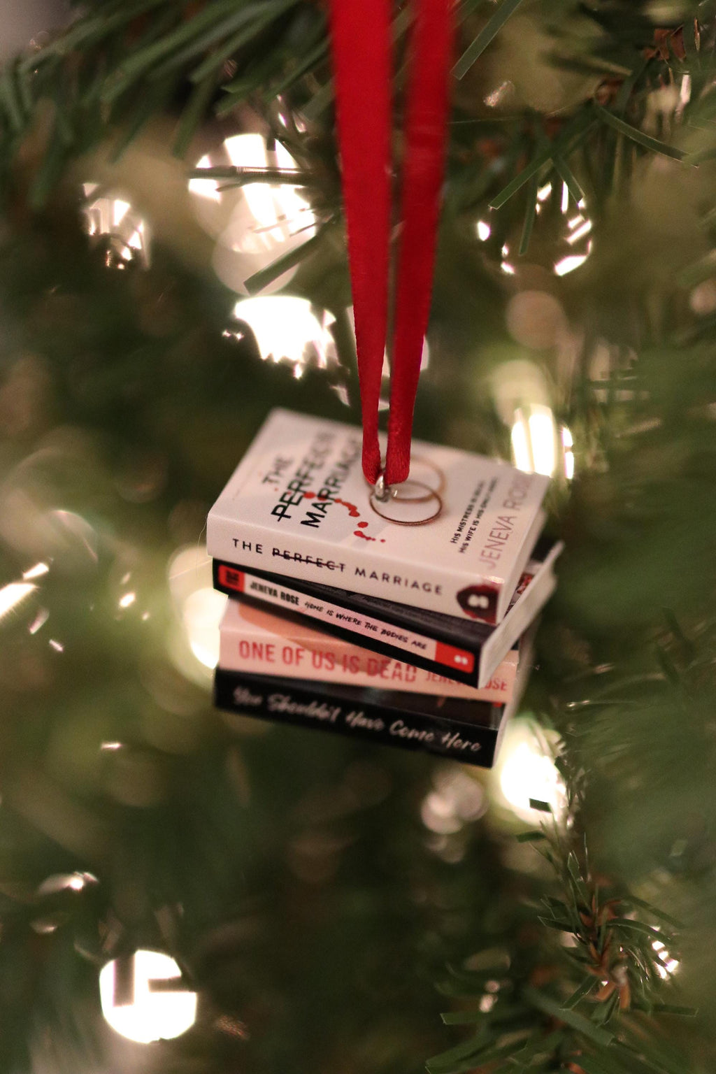 Jeneva Rose Mini Book Ornament