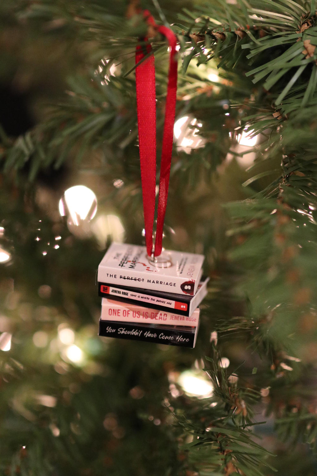 Jeneva Rose Mini Book Ornament