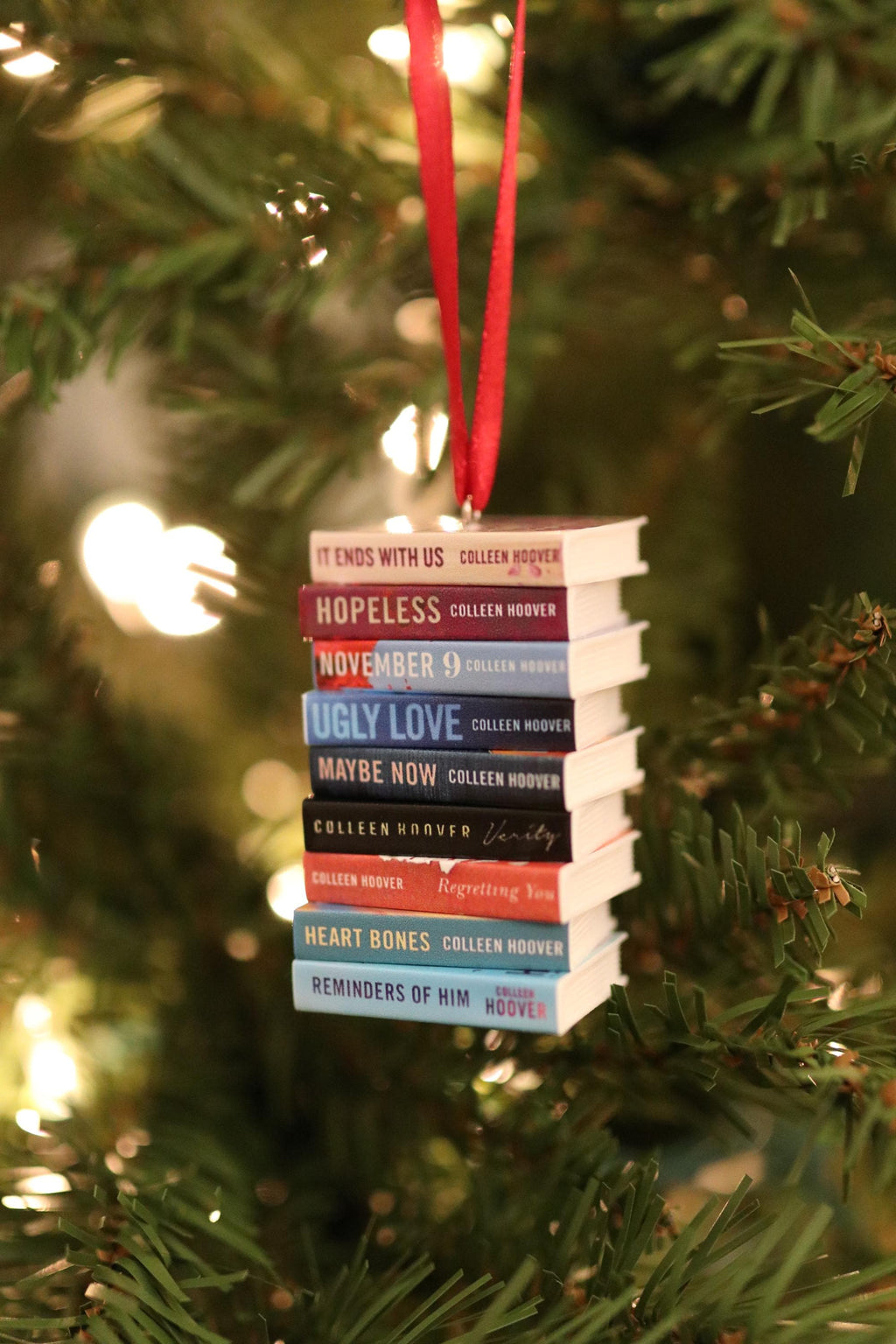 Colleen Hoover Mini Book Ornament