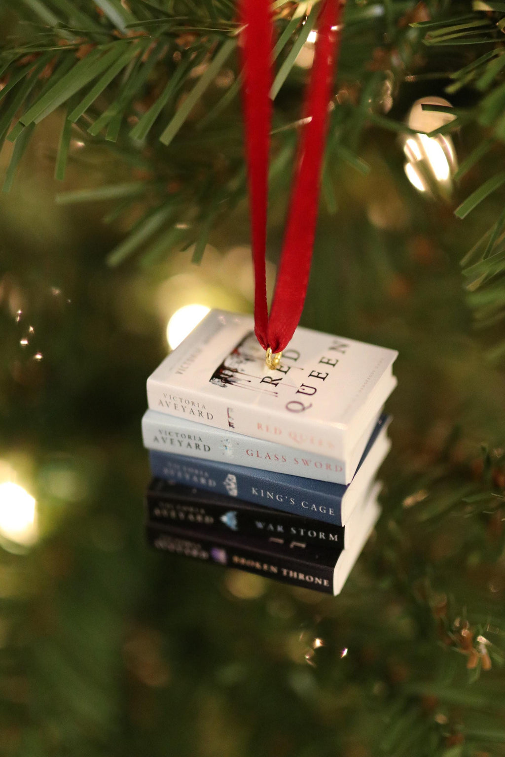 Red Queen Mini Book Ornament
