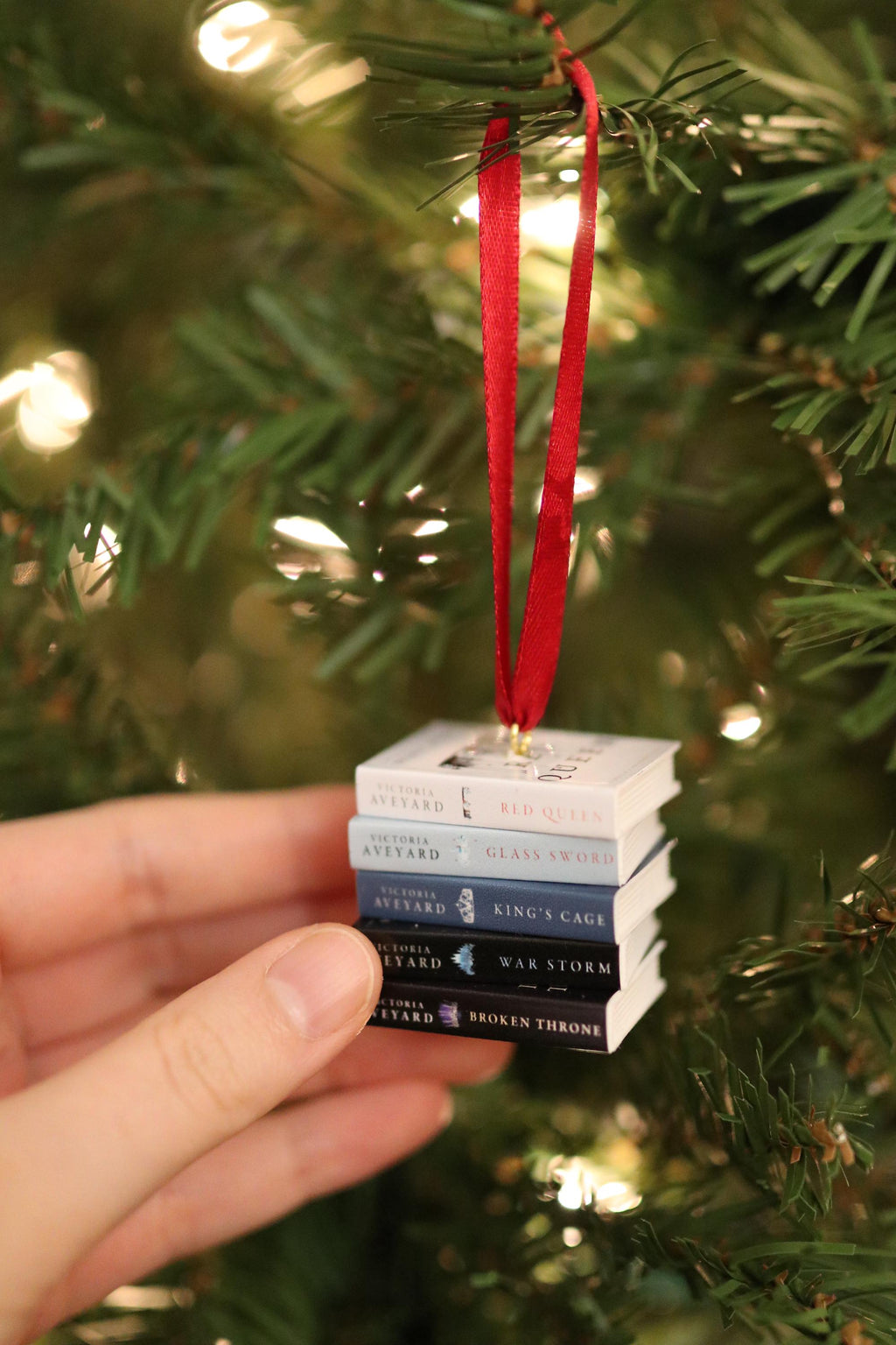 Red Queen Mini Book Ornament