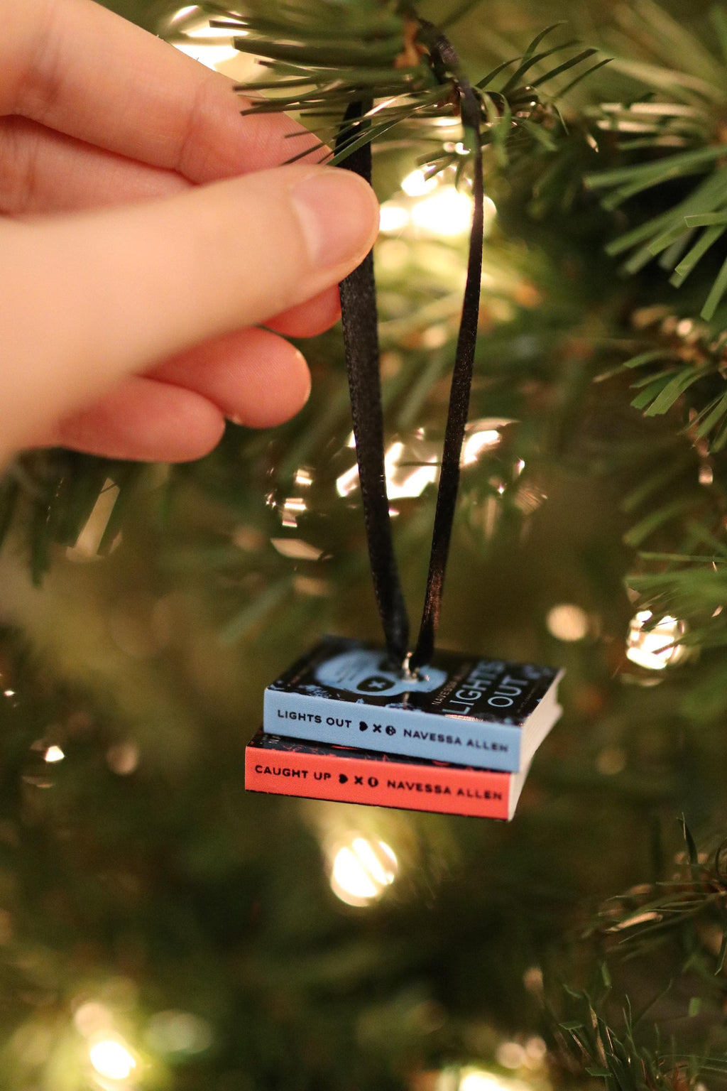Lights Out Mini Book Ornament