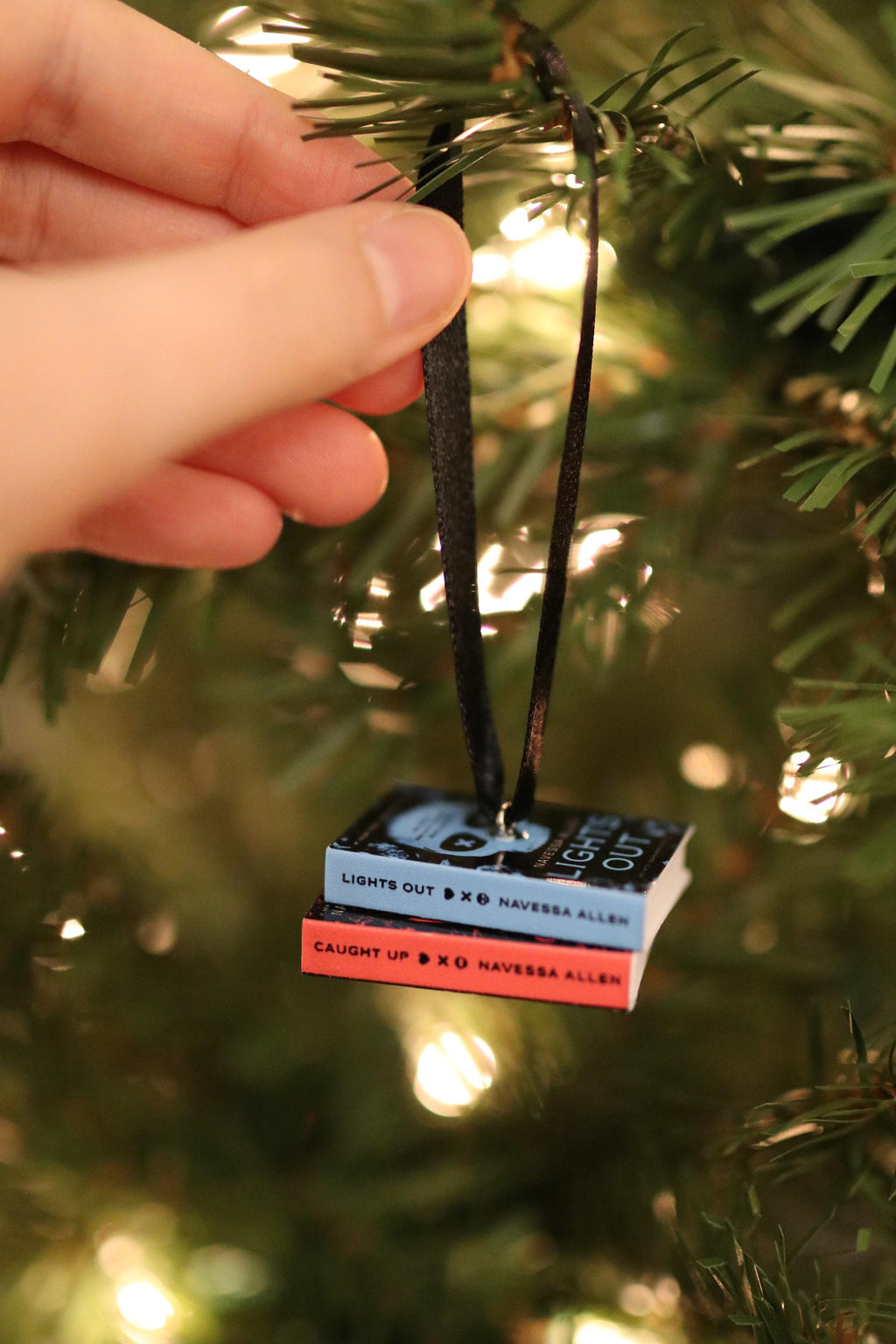 Lights Out Mini Book Ornament