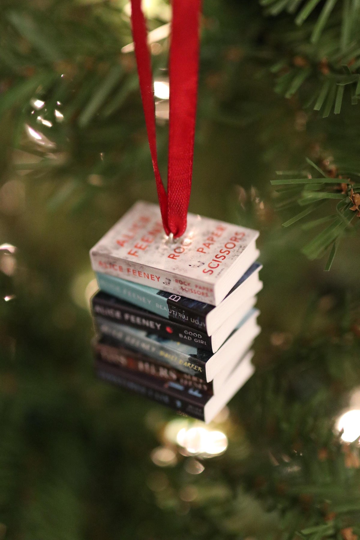 Alice Feeney Mini Book Ornament