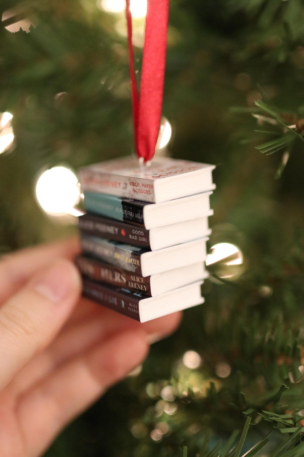 Alice Feeney Mini Book Ornament