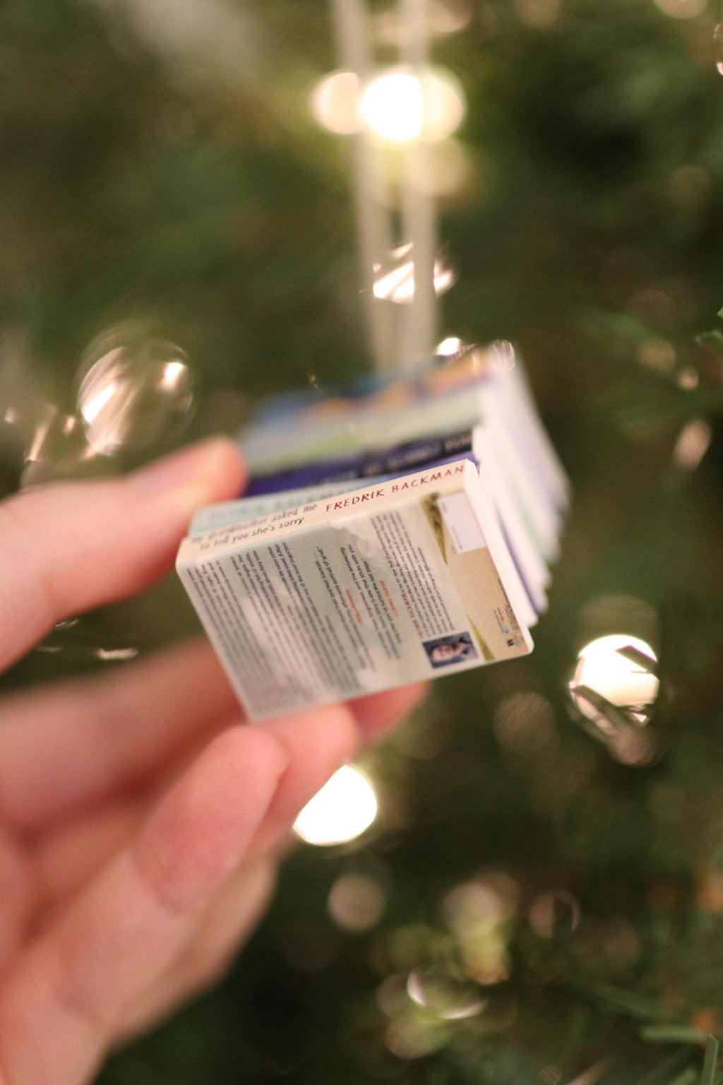 Fredrik Backman Mini Book Ornament