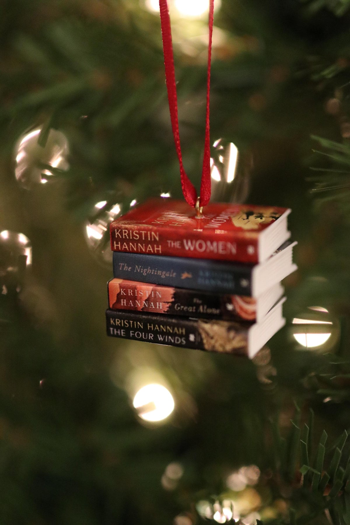Kristin Hannah Mini Book Ornament