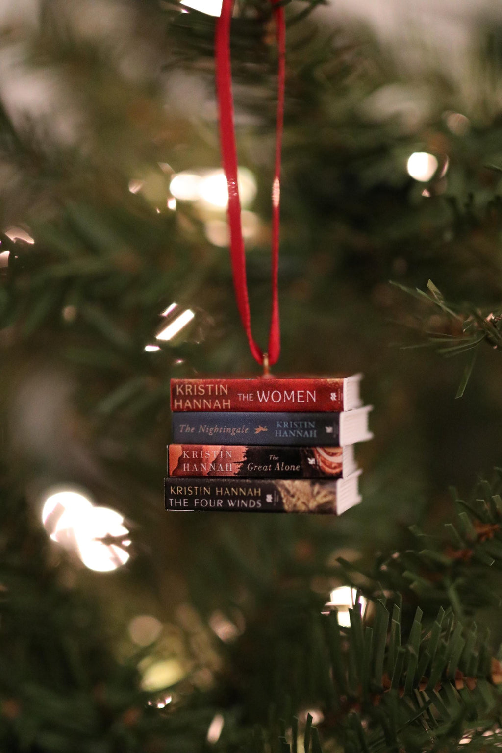 Kristin Hannah Mini Book Ornament