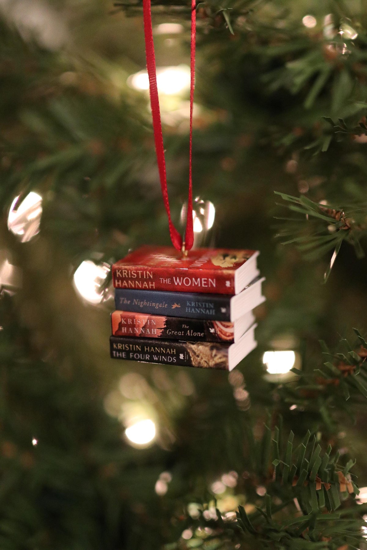 Kristin Hannah Mini Book Ornament