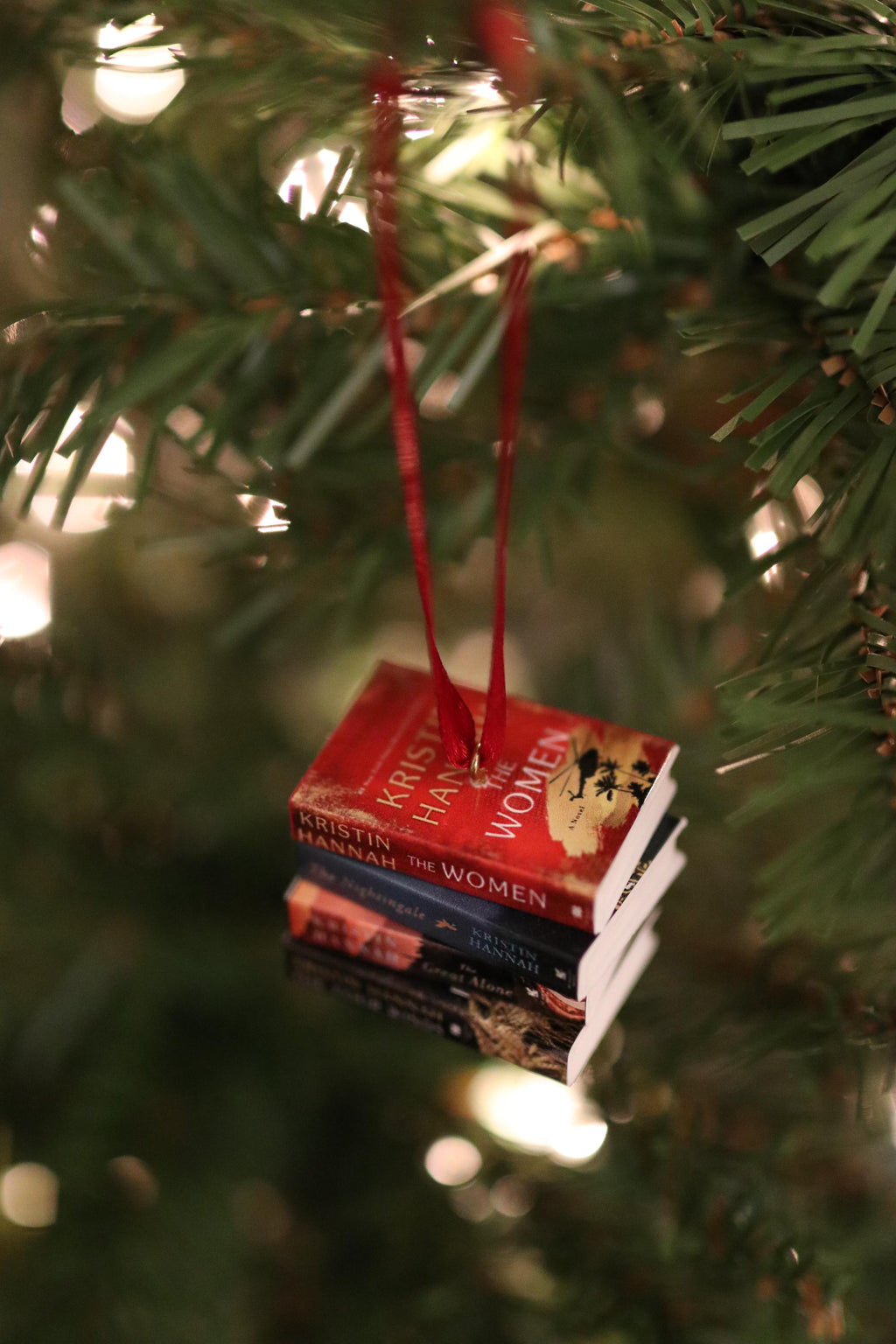 Kristin Hannah Mini Book Ornament